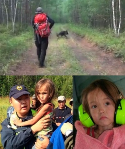 忠犬救3歲女　擋寒搵救兵